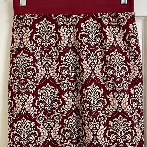 Gilli Red Brocade Design Skirt